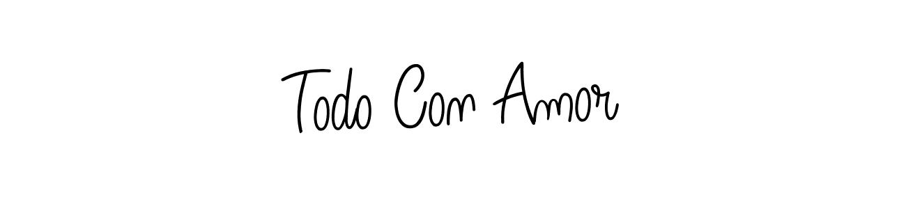 Check out images of Autograph of Todo Con Amor name. Actor Todo Con Amor Signature Style. Angelique-Rose-font-FFP is a professional sign style online. Todo Con Amor signature style 5 images and pictures png