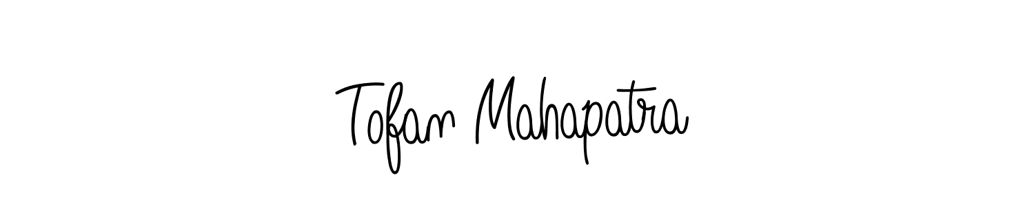 Create a beautiful signature design for name Tofan Mahapatra. With this signature (Angelique-Rose-font-FFP) fonts, you can make a handwritten signature for free. Tofan Mahapatra signature style 5 images and pictures png