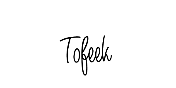 Create a beautiful signature design for name Tofeek. With this signature (Angelique-Rose-font-FFP) fonts, you can make a handwritten signature for free. Tofeek signature style 5 images and pictures png