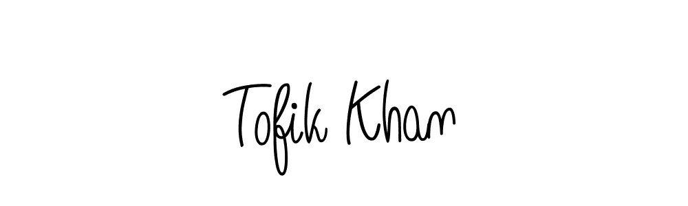 The best way (Angelique-Rose-font-FFP) to make a short signature is to pick only two or three words in your name. The name Tofik Khan include a total of six letters. For converting this name. Tofik Khan signature style 5 images and pictures png