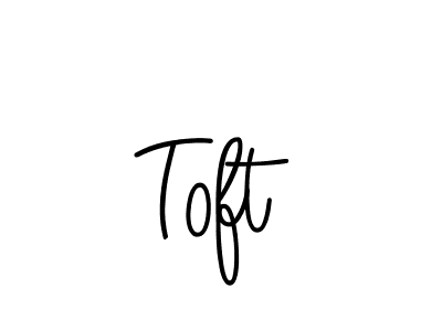 Toft stylish signature style. Best Handwritten Sign (Angelique-Rose-font-FFP) for my name. Handwritten Signature Collection Ideas for my name Toft. Toft signature style 5 images and pictures png