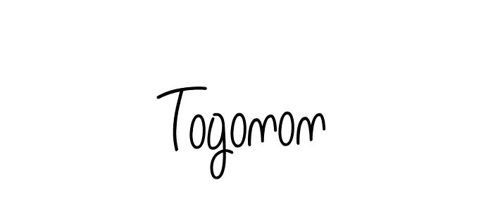 The best way (Angelique-Rose-font-FFP) to make a short signature is to pick only two or three words in your name. The name Togonon include a total of six letters. For converting this name. Togonon signature style 5 images and pictures png