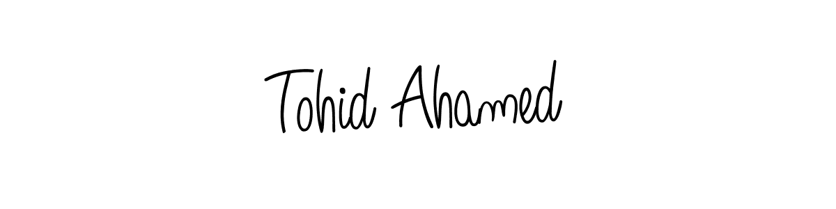 Design your own signature with our free online signature maker. With this signature software, you can create a handwritten (Angelique-Rose-font-FFP) signature for name Tohid Ahamed. Tohid Ahamed signature style 5 images and pictures png