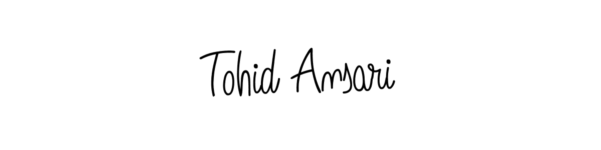 Also we have Tohid Ansari name is the best signature style. Create professional handwritten signature collection using Angelique-Rose-font-FFP autograph style. Tohid Ansari signature style 5 images and pictures png