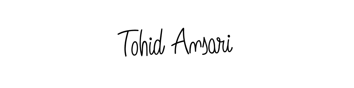 Also we have Tohid Ansari name is the best signature style. Create professional handwritten signature collection using Angelique-Rose-font-FFP autograph style. Tohid Ansari signature style 5 images and pictures png