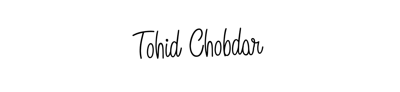 How to make Tohid Chobdar name signature. Use Angelique-Rose-font-FFP style for creating short signs online. This is the latest handwritten sign. Tohid Chobdar signature style 5 images and pictures png