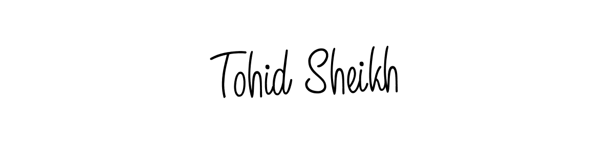 Design your own signature with our free online signature maker. With this signature software, you can create a handwritten (Angelique-Rose-font-FFP) signature for name Tohid Sheikh. Tohid Sheikh signature style 5 images and pictures png