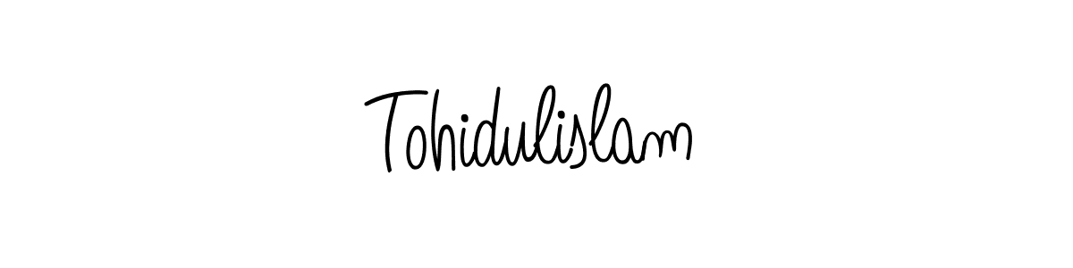 How to make Tohidulislam name signature. Use Angelique-Rose-font-FFP style for creating short signs online. This is the latest handwritten sign. Tohidulislam signature style 5 images and pictures png