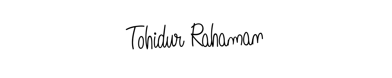 Make a beautiful signature design for name Tohidur Rahaman. Use this online signature maker to create a handwritten signature for free. Tohidur Rahaman signature style 5 images and pictures png