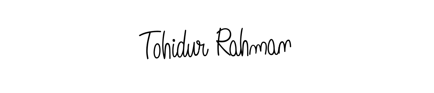 Also we have Tohidur Rahman name is the best signature style. Create professional handwritten signature collection using Angelique-Rose-font-FFP autograph style. Tohidur Rahman signature style 5 images and pictures png