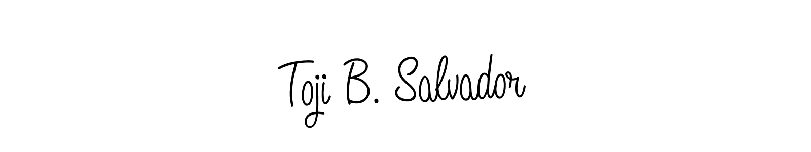 It looks lik you need a new signature style for name Toji B. Salvador. Design unique handwritten (Angelique-Rose-font-FFP) signature with our free signature maker in just a few clicks. Toji B. Salvador signature style 5 images and pictures png