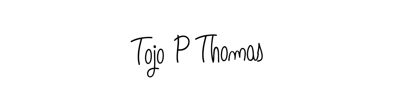 Make a beautiful signature design for name Tojo P Thomas. With this signature (Angelique-Rose-font-FFP) style, you can create a handwritten signature for free. Tojo P Thomas signature style 5 images and pictures png