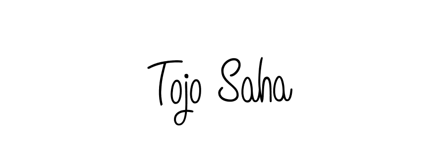 if you are searching for the best signature style for your name Tojo Saha. so please give up your signature search. here we have designed multiple signature styles  using Angelique-Rose-font-FFP. Tojo Saha signature style 5 images and pictures png