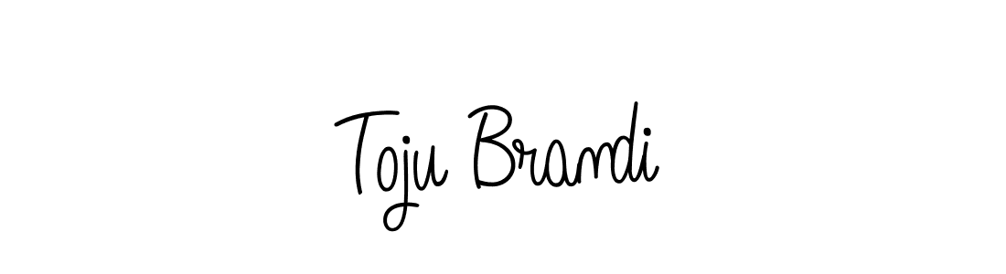 How to Draw Toju Brandi signature style? Angelique-Rose-font-FFP is a latest design signature styles for name Toju Brandi. Toju Brandi signature style 5 images and pictures png