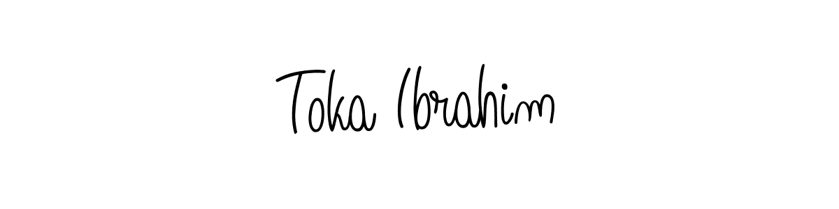 How to make Toka Ibrahim signature? Angelique-Rose-font-FFP is a professional autograph style. Create handwritten signature for Toka Ibrahim name. Toka Ibrahim signature style 5 images and pictures png