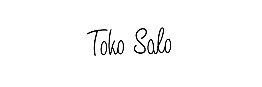 Design your own signature with our free online signature maker. With this signature software, you can create a handwritten (Angelique-Rose-font-FFP) signature for name Toko Salo. Toko Salo signature style 5 images and pictures png