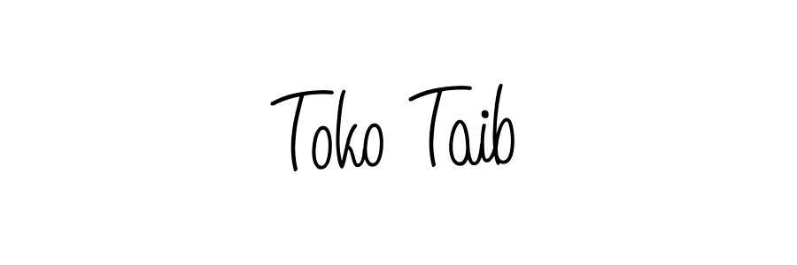 Create a beautiful signature design for name Toko Taib. With this signature (Angelique-Rose-font-FFP) fonts, you can make a handwritten signature for free. Toko Taib signature style 5 images and pictures png