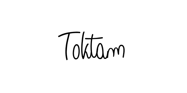 How to make Toktam signature? Angelique-Rose-font-FFP is a professional autograph style. Create handwritten signature for Toktam name. Toktam signature style 5 images and pictures png