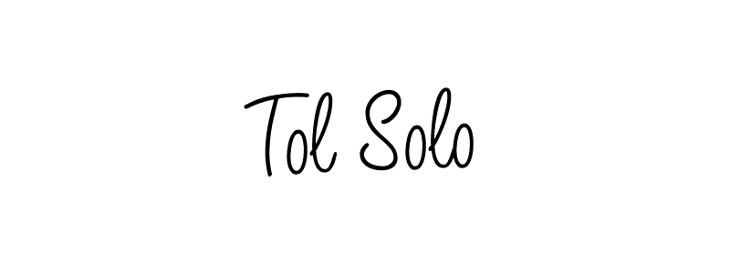 Create a beautiful signature design for name Tol Solo. With this signature (Angelique-Rose-font-FFP) fonts, you can make a handwritten signature for free. Tol Solo signature style 5 images and pictures png