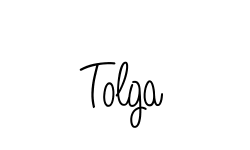 Design your own signature with our free online signature maker. With this signature software, you can create a handwritten (Angelique-Rose-font-FFP) signature for name Tolga. Tolga signature style 5 images and pictures png