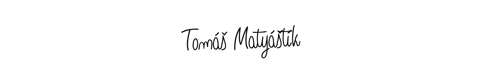 if you are searching for the best signature style for your name Tomáš Matyáštík. so please give up your signature search. here we have designed multiple signature styles  using Angelique-Rose-font-FFP. Tomáš Matyáštík signature style 5 images and pictures png