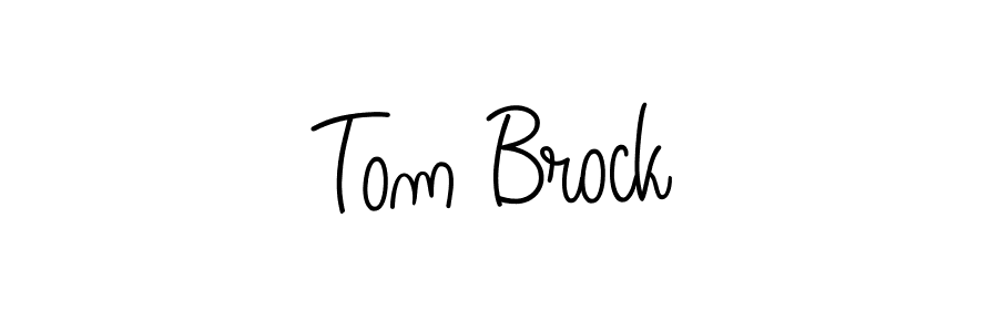 Make a beautiful signature design for name Tom Brock. With this signature (Angelique-Rose-font-FFP) style, you can create a handwritten signature for free. Tom Brock signature style 5 images and pictures png