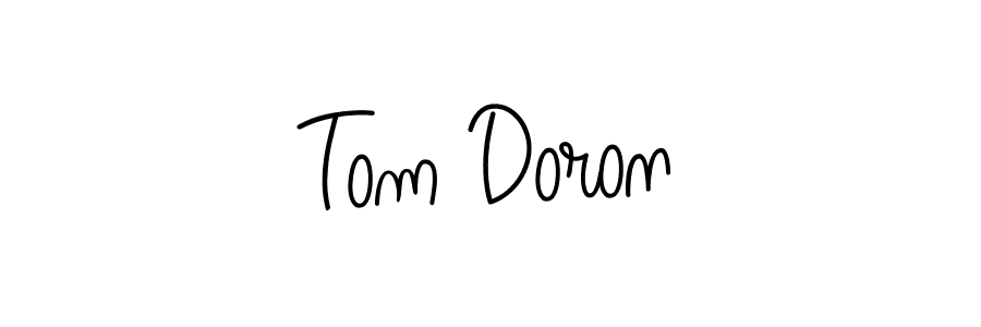 How to make Tom Doron name signature. Use Angelique-Rose-font-FFP style for creating short signs online. This is the latest handwritten sign. Tom Doron signature style 5 images and pictures png