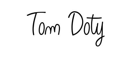 A timeless handwritten aesthetic for Tom Doty. The Angelique-Rose-font-FFP font gives your signature a handcrafted feel with natural curves. Tom Doty signature style 5 images and pictures png