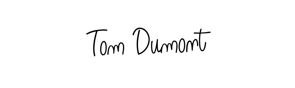How to make Tom Dumont name signature. Use Angelique-Rose-font-FFP style for creating short signs online. This is the latest handwritten sign. Tom Dumont signature style 5 images and pictures png