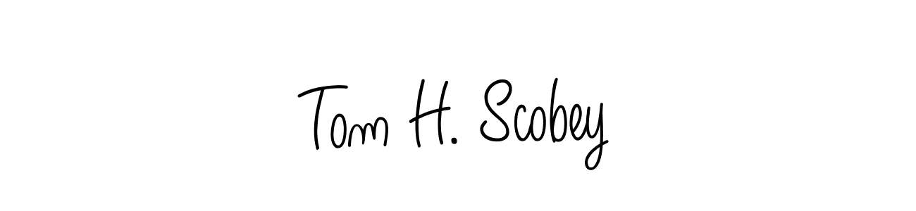 Check out images of Autograph of Tom H. Scobey name. Actor Tom H. Scobey Signature Style. Angelique-Rose-font-FFP is a professional sign style online. Tom H. Scobey signature style 5 images and pictures png