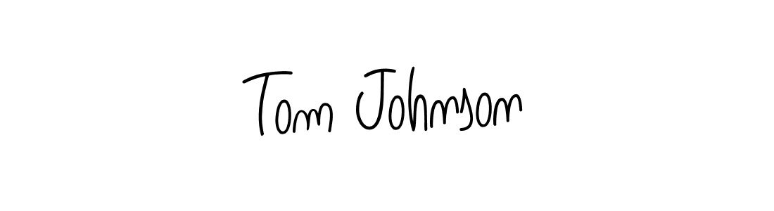 You should practise on your own different ways (Angelique-Rose-font-FFP) to write your name (Tom Johnson) in signature. don't let someone else do it for you. Tom Johnson signature style 5 images and pictures png