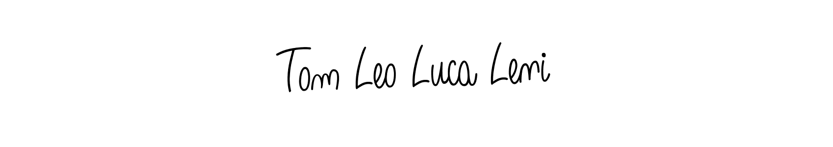 How to make Tom Leo Luca Leni signature? Angelique-Rose-font-FFP is a professional autograph style. Create handwritten signature for Tom Leo Luca Leni name. Tom Leo Luca Leni signature style 5 images and pictures png