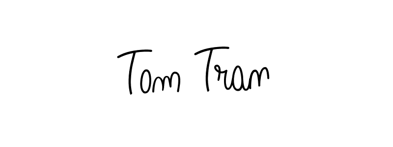 The best way (Angelique-Rose-font-FFP) to make a short signature is to pick only two or three words in your name. The name Tom Tran include a total of six letters. For converting this name. Tom Tran signature style 5 images and pictures png