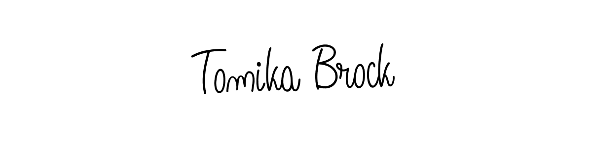 How to Draw Tomika Brock signature style? Angelique-Rose-font-FFP is a latest design signature styles for name Tomika Brock. Tomika Brock signature style 5 images and pictures png