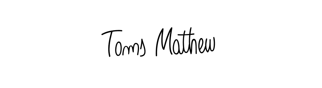 Design your own signature with our free online signature maker. With this signature software, you can create a handwritten (Angelique-Rose-font-FFP) signature for name Toms Mathew. Toms Mathew signature style 5 images and pictures png