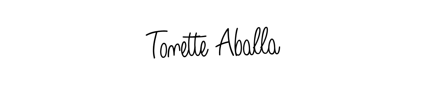 Once you've used our free online signature maker to create your best signature Angelique-Rose-font-FFP style, it's time to enjoy all of the benefits that Tonette Aballa name signing documents. Tonette Aballa signature style 5 images and pictures png