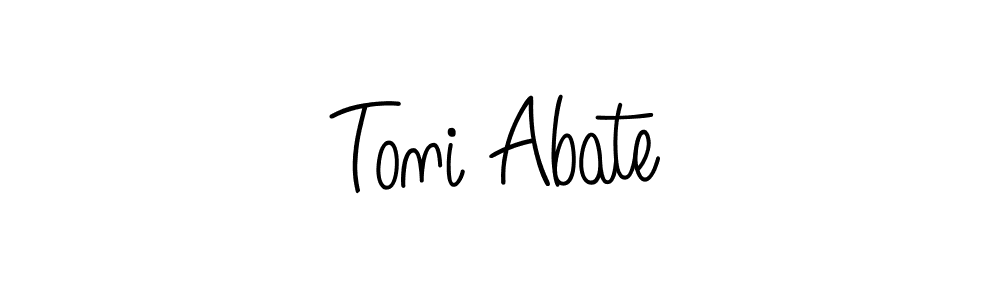 Toni Abate stylish signature style. Best Handwritten Sign (Angelique-Rose-font-FFP) for my name. Handwritten Signature Collection Ideas for my name Toni Abate. Toni Abate signature style 5 images and pictures png