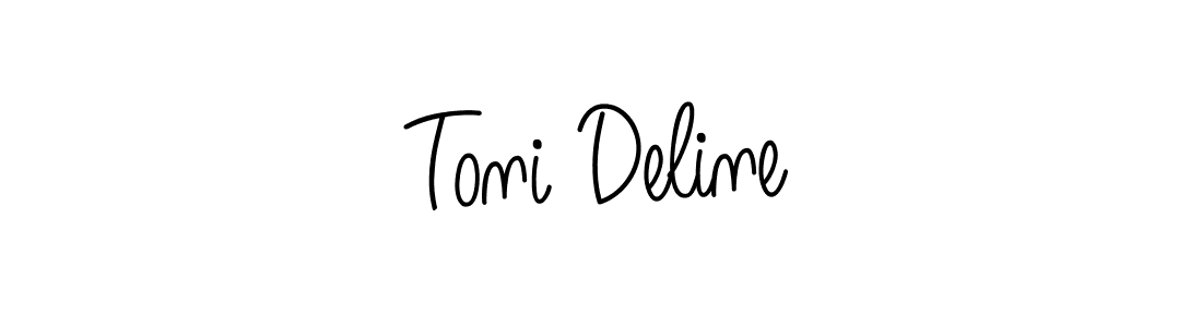 Check out images of Autograph of Toni Deline name. Actor Toni Deline Signature Style. Angelique-Rose-font-FFP is a professional sign style online. Toni Deline signature style 5 images and pictures png