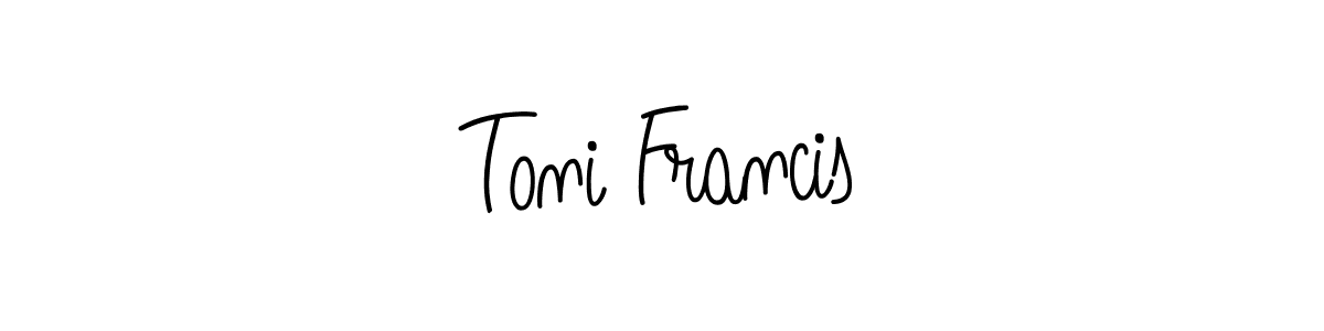 How to make Toni Francis signature? Angelique-Rose-font-FFP is a professional autograph style. Create handwritten signature for Toni Francis name. Toni Francis signature style 5 images and pictures png