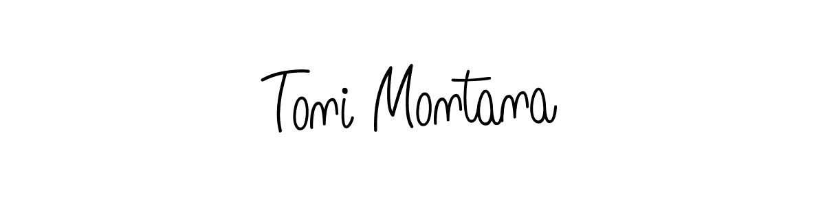 Also we have Toni Montana name is the best signature style. Create professional handwritten signature collection using Angelique-Rose-font-FFP autograph style. Toni Montana signature style 5 images and pictures png