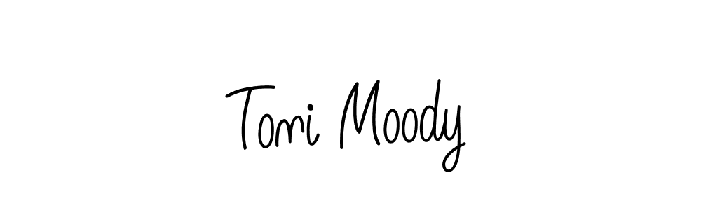 You should practise on your own different ways (Angelique-Rose-font-FFP) to write your name (Toni Moody) in signature. don't let someone else do it for you. Toni Moody signature style 5 images and pictures png