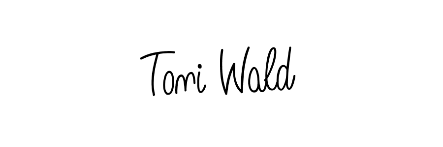 Design your own signature with our free online signature maker. With this signature software, you can create a handwritten (Angelique-Rose-font-FFP) signature for name Toni Wald. Toni Wald signature style 5 images and pictures png