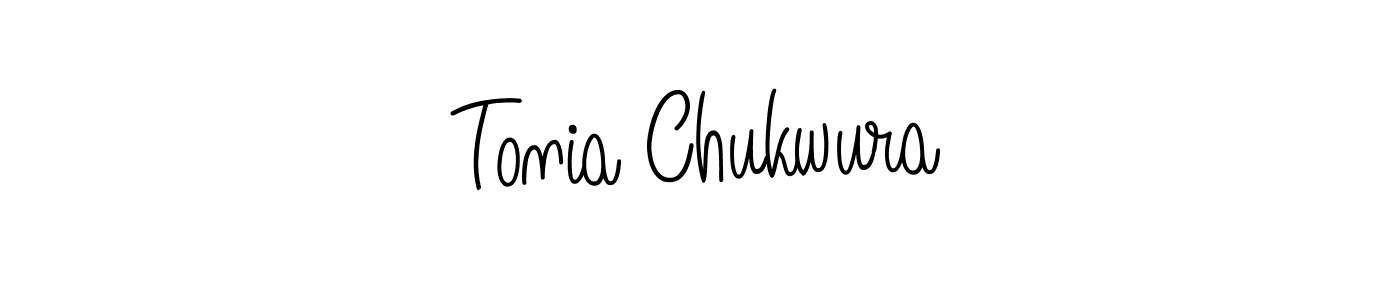 Make a beautiful signature design for name Tonia Chukwura. With this signature (Angelique-Rose-font-FFP) style, you can create a handwritten signature for free. Tonia Chukwura signature style 5 images and pictures png