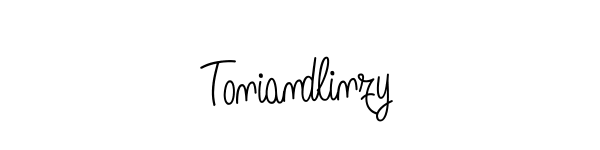 How to make Toniandlinzy signature? Angelique-Rose-font-FFP is a professional autograph style. Create handwritten signature for Toniandlinzy name. Toniandlinzy signature style 5 images and pictures png