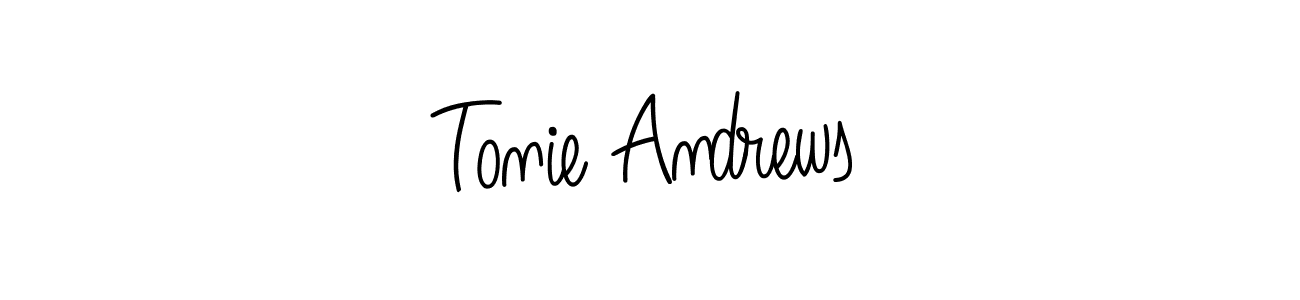 Also You can easily find your signature by using the search form. We will create Tonie Andrews name handwritten signature images for you free of cost using Angelique-Rose-font-FFP sign style. Tonie Andrews signature style 5 images and pictures png
