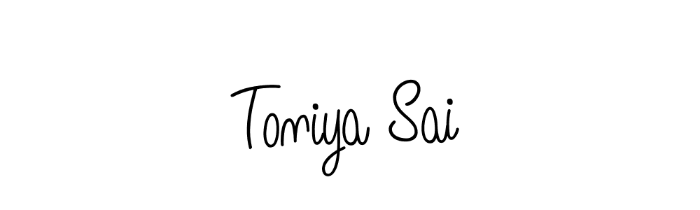 Also we have Toniya Sai name is the best signature style. Create professional handwritten signature collection using Angelique-Rose-font-FFP autograph style. Toniya Sai signature style 5 images and pictures png