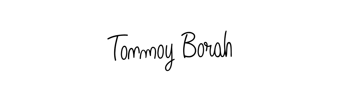 Use a signature maker to create a handwritten signature online. With this signature software, you can design (Angelique-Rose-font-FFP) your own signature for name Tonmoy Borah. Tonmoy Borah signature style 5 images and pictures png