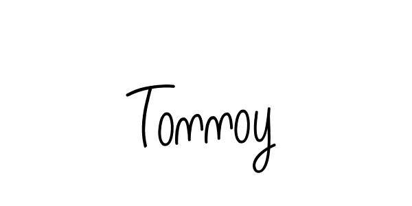 Make a beautiful signature design for name Tonnoy. With this signature (Angelique-Rose-font-FFP) style, you can create a handwritten signature for free. Tonnoy signature style 5 images and pictures png
