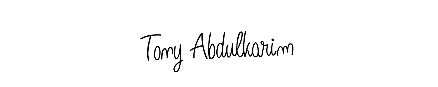 if you are searching for the best signature style for your name Tony Abdulkarim. so please give up your signature search. here we have designed multiple signature styles  using Angelique-Rose-font-FFP. Tony Abdulkarim signature style 5 images and pictures png