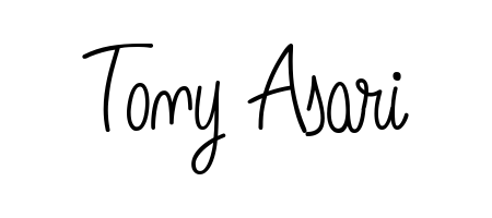 The Angelique-Rose-font-FFP handwriting style adds charm and authenticity to name Tony Asari. A wonderful choice for personal thank-you notes. Tony Asari signature style 5 images and pictures png